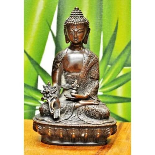 ANCIENT STYLE BRONZE BUDDHISM BUDDHA BRASS/BRONZE STATUE QUAN YIN