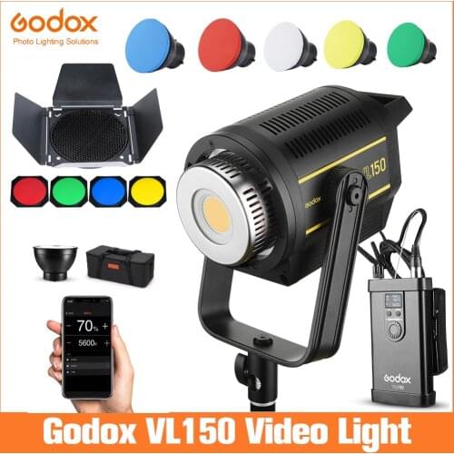 Godox VL150 VL-150 150W 5600K White Version LED Video Light Continuous Output Bowens Mount Studio Light App Support