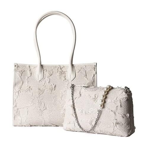 Large Capacity Soft Ladies Hand Bags 2021New Women Handbags High Quality Cow Leather+Cotton Cloth Female Totes Bolsas Feminina