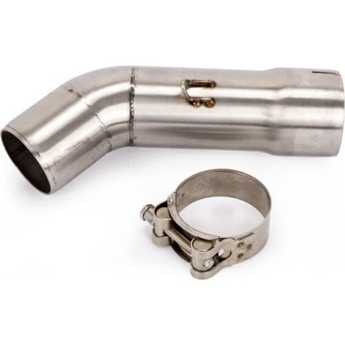 Slip On Motorcycle Exhaust Mid Connect Tube Middle Link Pipe Stainless Steel Exhaust System For Yamaha FZ8 FZ8N All Years