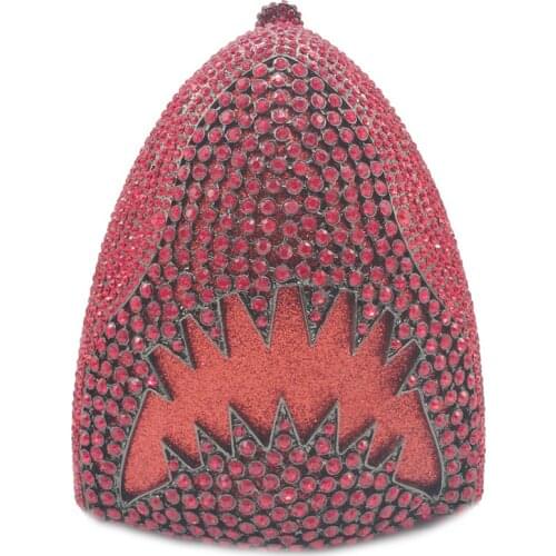 Women Shark Crystal Clutch Bag Evening Bags Formal Dinner Bridal Rhinestone Clutches Bags Purse Party Dinner Diamond Box Handbag