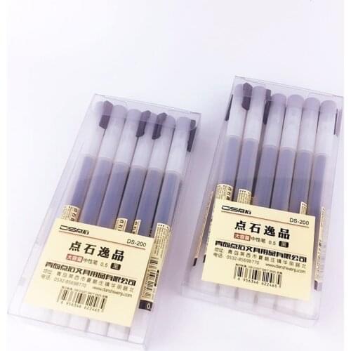 3 Pcs/Set Fashion Style 0.5mm Water-based Pen Gel Pen Black/Red/Blue Ink Pen Maker Pen School Office Supply