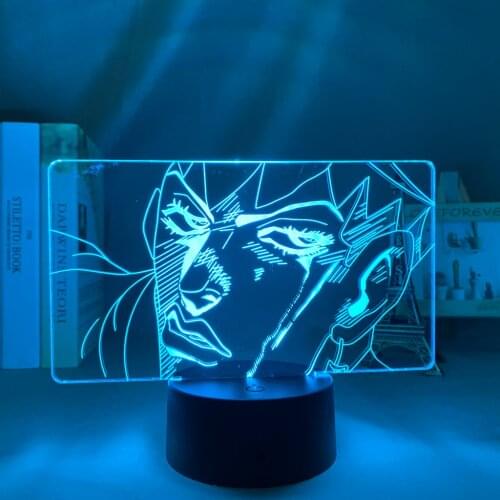 3d Lamp Anime JoJo Bizarre Adventure Rohan Kishibe for Bedroom Decor Light Birthday Gift for Him Jojo Led Light Manga