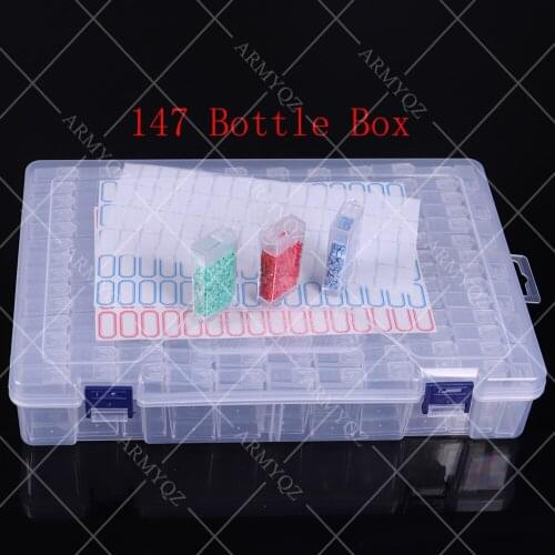 5d Diamond Painting Accessories box 147/124 Grid Mosaic Beads Container Daimond painting Box Tools Diamant Painting Holder