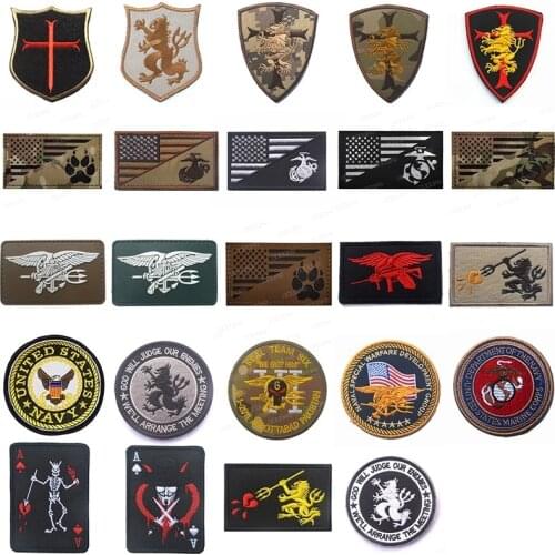 America US Marine Corps USMC Navy Seals 6 TEAM Velcros Patches Special Force Operation Devgru AIRSOFT Tactical Patch Badge