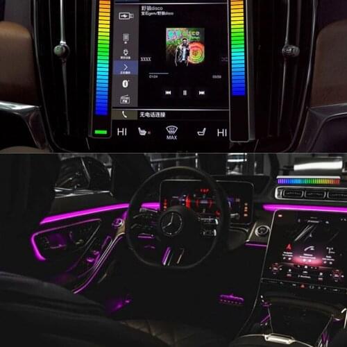 Car Sound Control Light RGB Voice-Activated Music Rhythm Ambient Light 32 LED Colorful Atmosphere Lamp Auto Car LIght Interior