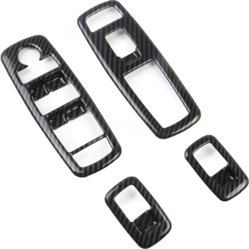 Car Carbon Fiber Window Lift Trim Switch Panel Cover Trim for Dodge Charger 2011-2020 Accessories