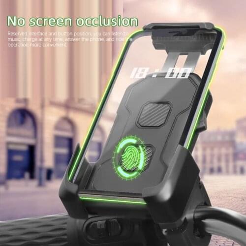 Bicycle Mobile Phone Bracket Three-jaw Riding Mobile Call Case Electric Bike Double Lock Phone Holder Stand Motorcycle GPS Rack