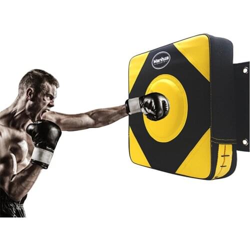 Faux Leather Wall Punching Pad Boxing Punch Target Training Sandbag Sports