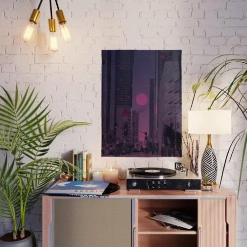 Canvas Hd Prints Pictures Rush Hour Wall Art Painting Home Decoration Modular City Night Scene Poster For Living Room No Frame