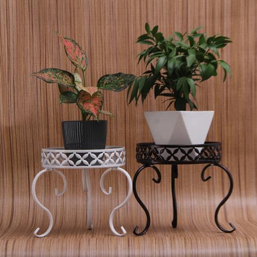 Indoor And Outdoor Plant Bracket Pot Holder Gardening Supplies Low Flower Stand Fashion New Wrought Iron Quality European Style