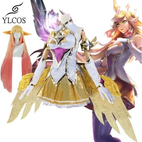 LOL NEW 2020 Guardian of the Star Soraka Cosplay Costume Custom For Women Girls Dress Halloween Party Suit