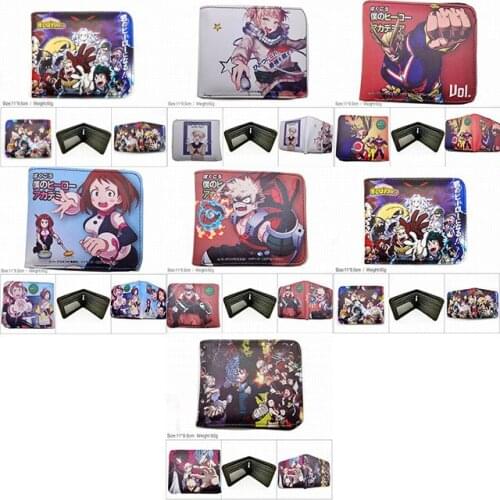 LISM Hero Academia A253229 Fashion Anime Wallet Bags Wallets Coins Casual Purses Card Unisex Gifts Birthday