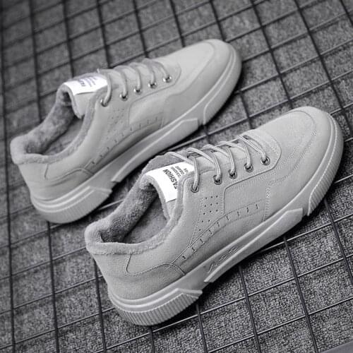 2021men cotton boots winter shallow velvet warm men sneakers soft and comfortable thick soles mens casual cotton shoesdfg4