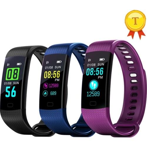 Newest Color Screen Wristband Watch Waterproof Smart Bracelet heart rate smart band support polish language for iphone 6s plus