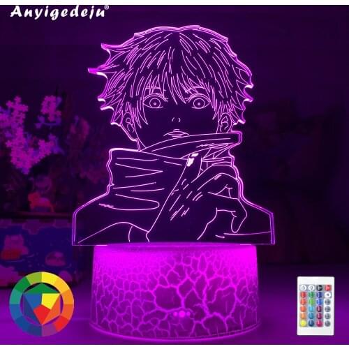 Newest Anime Lamp Satoru Gojo Light Jujutsu Kaisen Led Night Light for Birthday Gift Jujutsu Kaisen Nightlight Satoru Gojo Lamps