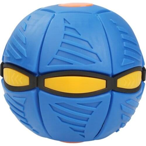 2021 New Magic Flying Saucer Ball Step On Decompression Puzzle Foot Deformation Vent Ball Parent Child Interaction Toys Blue