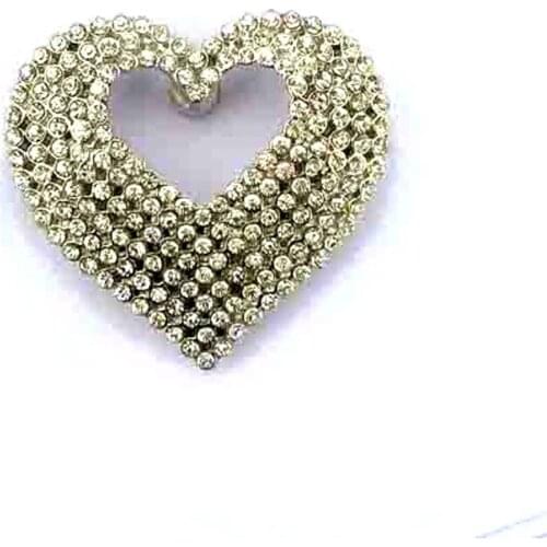 New ladies' fashion motorcycle riding boots screw rivet crystals metal hollow heart ornament buttons 6pcs lot