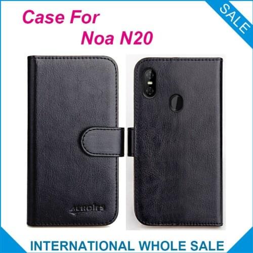 Original! Noa N20 Case 6 Colors High Quality Flip Leather Wallet Case For Noa N20 Cover Slots Phone Bag