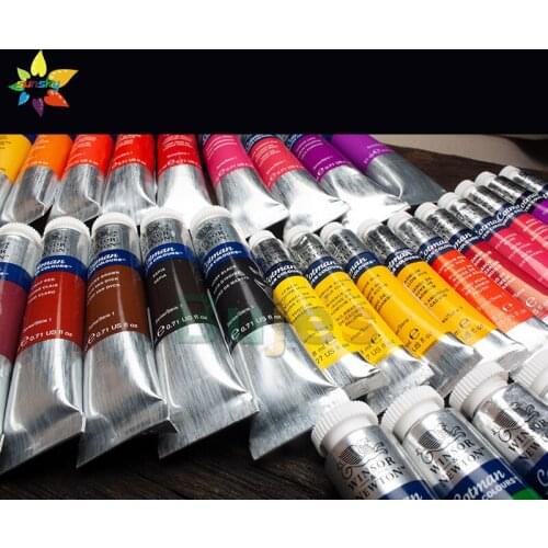 Original WINSOR&NEWTON cotman series 1 Transparent Watercolor Single Tubular 21ml beginners watercolor pigment Art supplies