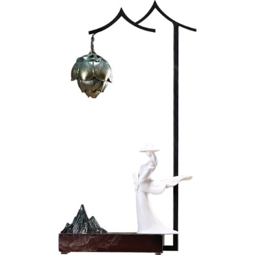 Hanging Simple Incense Burner Ancient Chinese Metal Lotus Incense Burner High Quality Holder Encensoir Spiritual Decor EI50IB