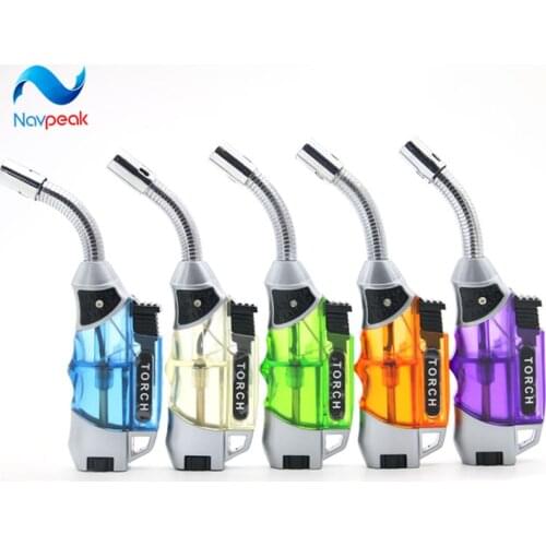 Portable Elbow Ignition Jet Butane Torch Gas Lighter,Mini Windproof mens Cigarette Lighters,Recycling Refillable Kitchen BBQ