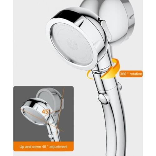 Shower Head High Pressure Water Saving Plastic Adjustable Handheld Bathroom Sprayer for Home