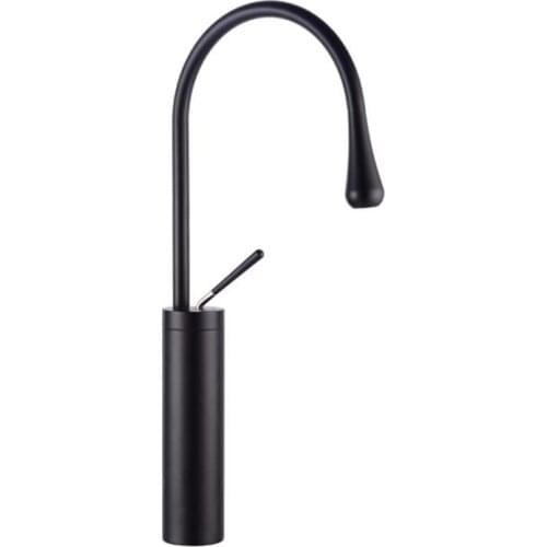 Luxury golden finished brass faucet bathroom faucets single handle cold and hot water tap mixer high basin faucet