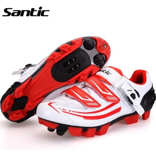Santic Women Cycling Shoes Breathable Mountain Bicycle Bike Shoes Non-slip Athletic Locking Shoes For Zapatillas Ciclismo