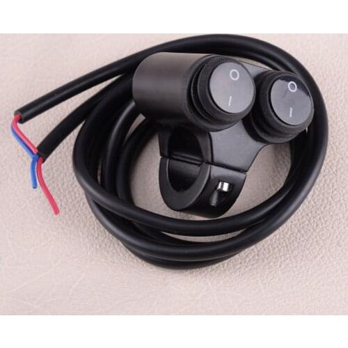 Waterproof 22mm 7/8'' Handlebar Dual Headlight Spot Light Rocker On Off Controller Switch Fit For Motorcycle ATV