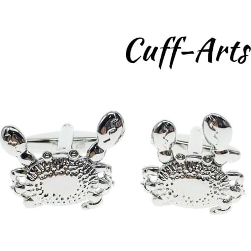 Cuffarts 2018 Men Cufflinks Silver Plated Crab Cufflinks Jewelry Novelty Classic Cuff Links Gifts For Men High Quality C10010