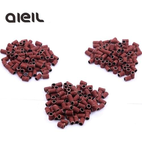 100PCS #80 #120 #180 Nail Art Sanding Bands Cutter For Manicure Machine Nail Sanding Band for Pedicure Cutters For Pedicure
