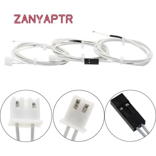 100K ohm NTC 3950 Thermistors with cable terminal or DuPont Head for 3D Printer Reprap Mend Free Shipping