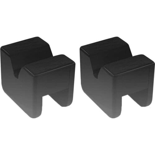 2PCS Rubber Jack Pad Jack Stand Adapter Universal Rubber Slotted Frame Rail Pinch Weld Protector Car Lift Pads