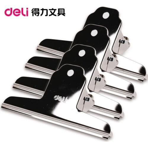9534 hill-shaped iron paper clip hill-shaped stainless steel ticket clip 127mm 4PCS/BAG office supplies paperclips binder clips