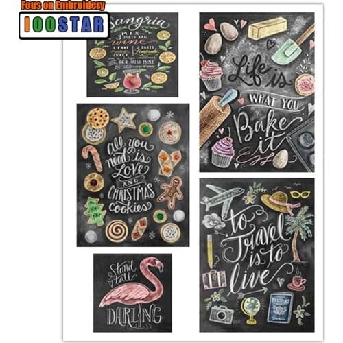 Life is What You Bake It Diamond Painting DIY Hobby Food Diamond Embroidery Picture Decoration for Restaurant Dining Room