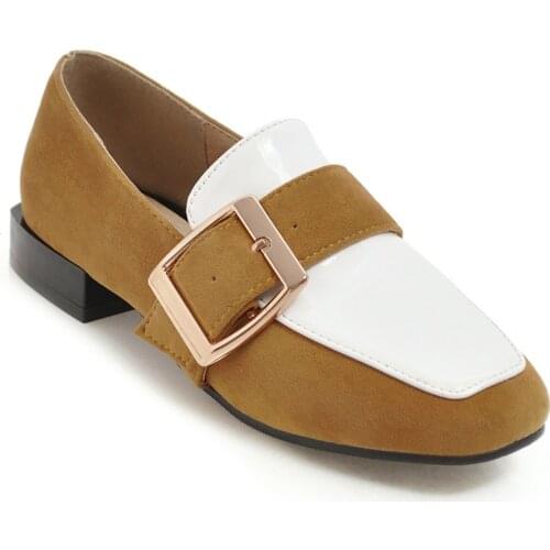 British fashion wind 19 years spring new spell color lighter joker female 32-48 single shoes