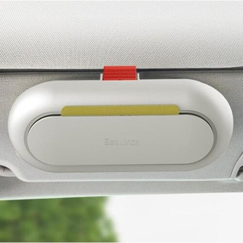 Car Glasses Case Multi-function Sunglasses Box2 Colors Auto Interior Accessories Glasses Holder Sun Visor Buckle Storage Box