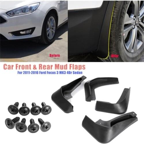 For Ford Focus 3 MK3 Sedan Hatchback 2011-2013 2014 2015 2016 Car Mud Flaps MudFlaps Splash Guards Mudguards Fender Car parts