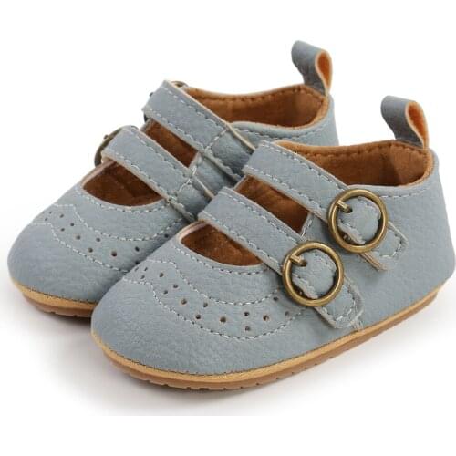 Fashion Autumn Baby Classical PU Shoes Newborn Infant Boy Girl Soft Anti-slip Toddler Crib Crawl Shoes Moccasins 0-18M