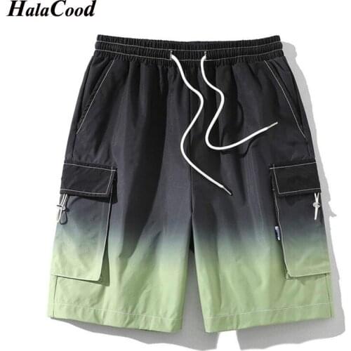 HALACOOD Brand Summer Mens Shorts Breeches Casual Bermudas Men Shorts Black White Boardshorts Classic Beach Quick Dry Shorts Men