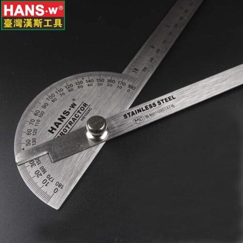 Drafting Supplies 25cm Goniometer Ruler Angle Measuring Tool Protractor Angle Finder Transferidor metal Protractor