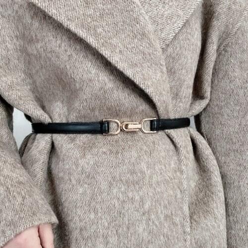 Adjust Cummerbunds For Dress Thin Faux Leather Belt Gold Buckle Fashion Red Waistbands Skirt Wedding Waist Decorate Girl Jeans
