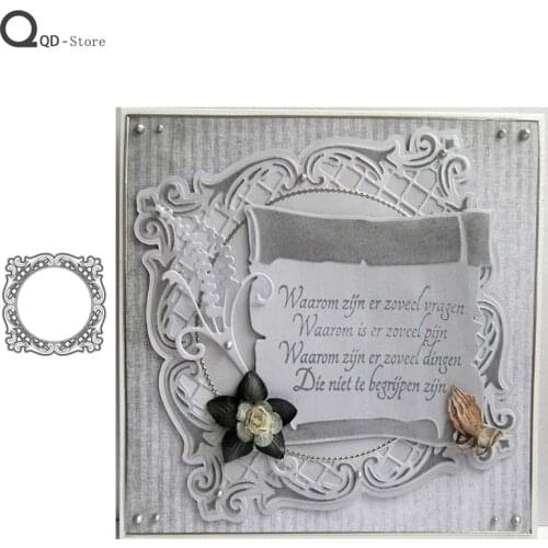 Square Lace Border Cutting Dies Stamps Dies Scrapbooking Mold Cut Handmade Tools DIY Craft Decoration Metal Cutting Die New 2020