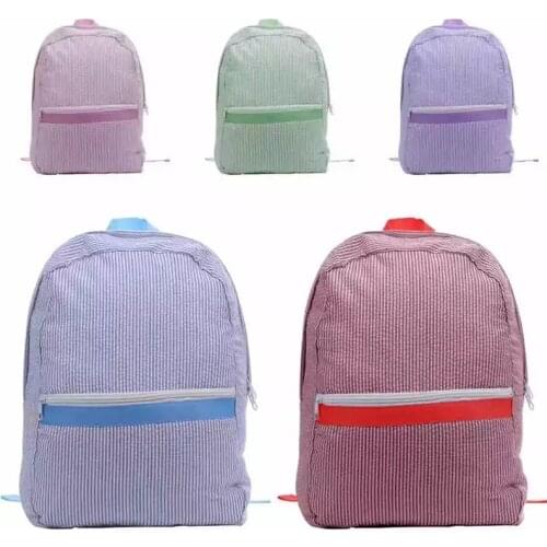 New Unisex Backpack Fashion Casual Large Capacity Striped Pattern School Travel Bags Adult Kids