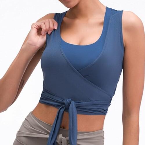 OZAGREL Sexy Tank Top Fitness Gym Sport Crop Tops Women Anti-sweat Slim Fit Yoga Running Sportswear without chest pad