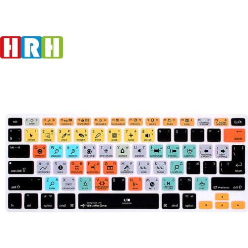 HRH Studio One Russian Functional Silicone Keyboard Cover Skin for MacBook Air Pro Retina 13"15" EU/US Keyboard Protective Film
