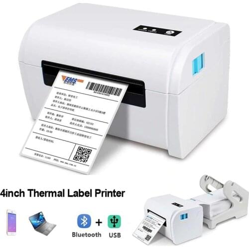 Thermal Label Printer Thermal Shipping Label Printer Barcode Sticker Maker 4*6 Bluetooth USB POS Thermal Printer For Logisti