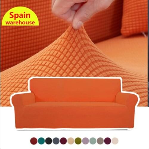 Jacquard Stretch Sofa Cover for Living Room Elastic Sofa Slipcover Sectional Couch Cover Furniture Protector 1/2/3/4 Seater 12
