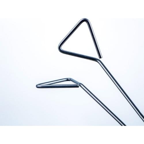 10pcs/lot Lab stainless steel triangular cell spreader For petri dish cells push and scrape Laboratory experiment